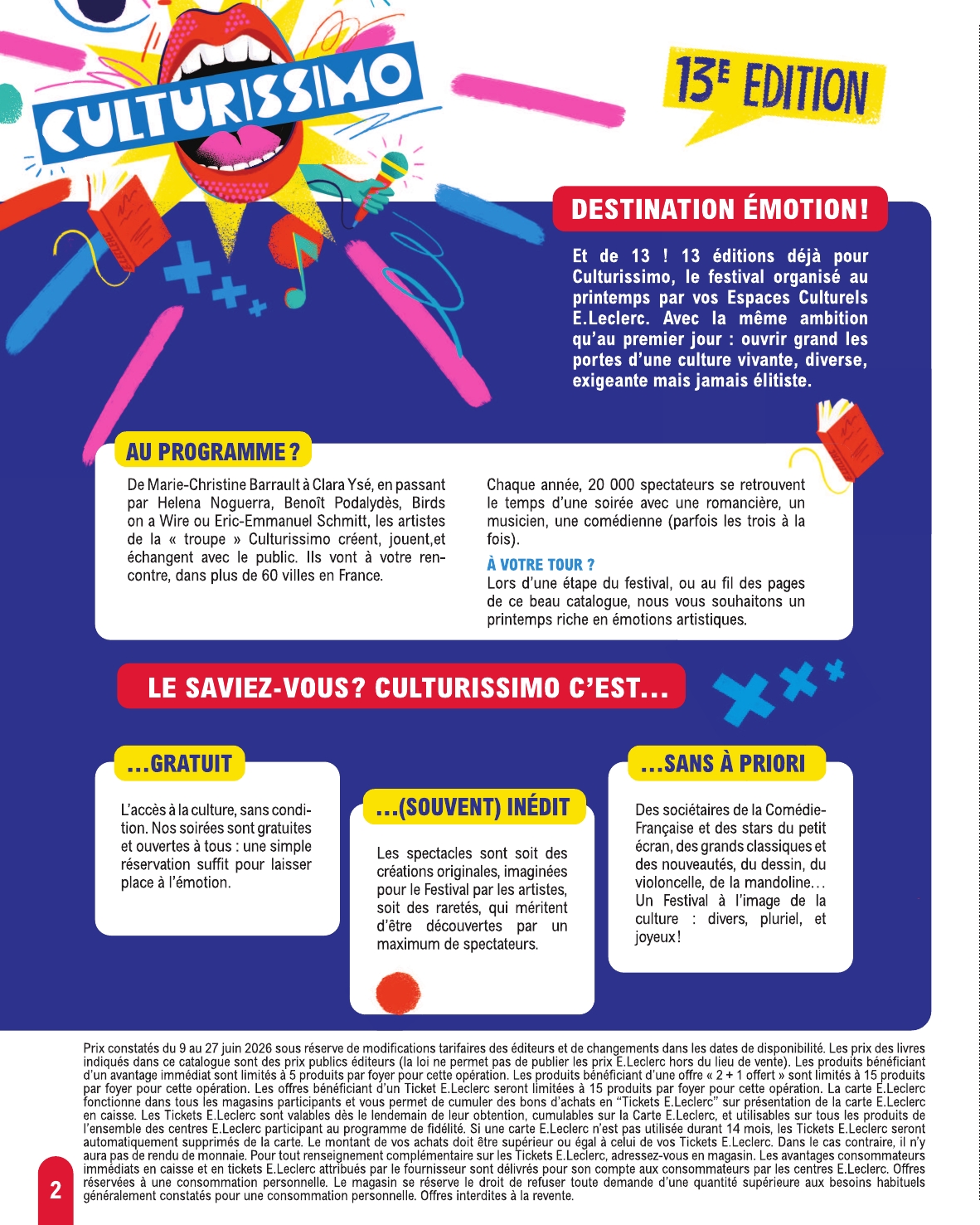 e-leclerc - Flyer E.Leclerc - Culturissimo pour la semaine prochaine du du mardi 09/06/2026 au du samedi 27/06/2026 - page: 2