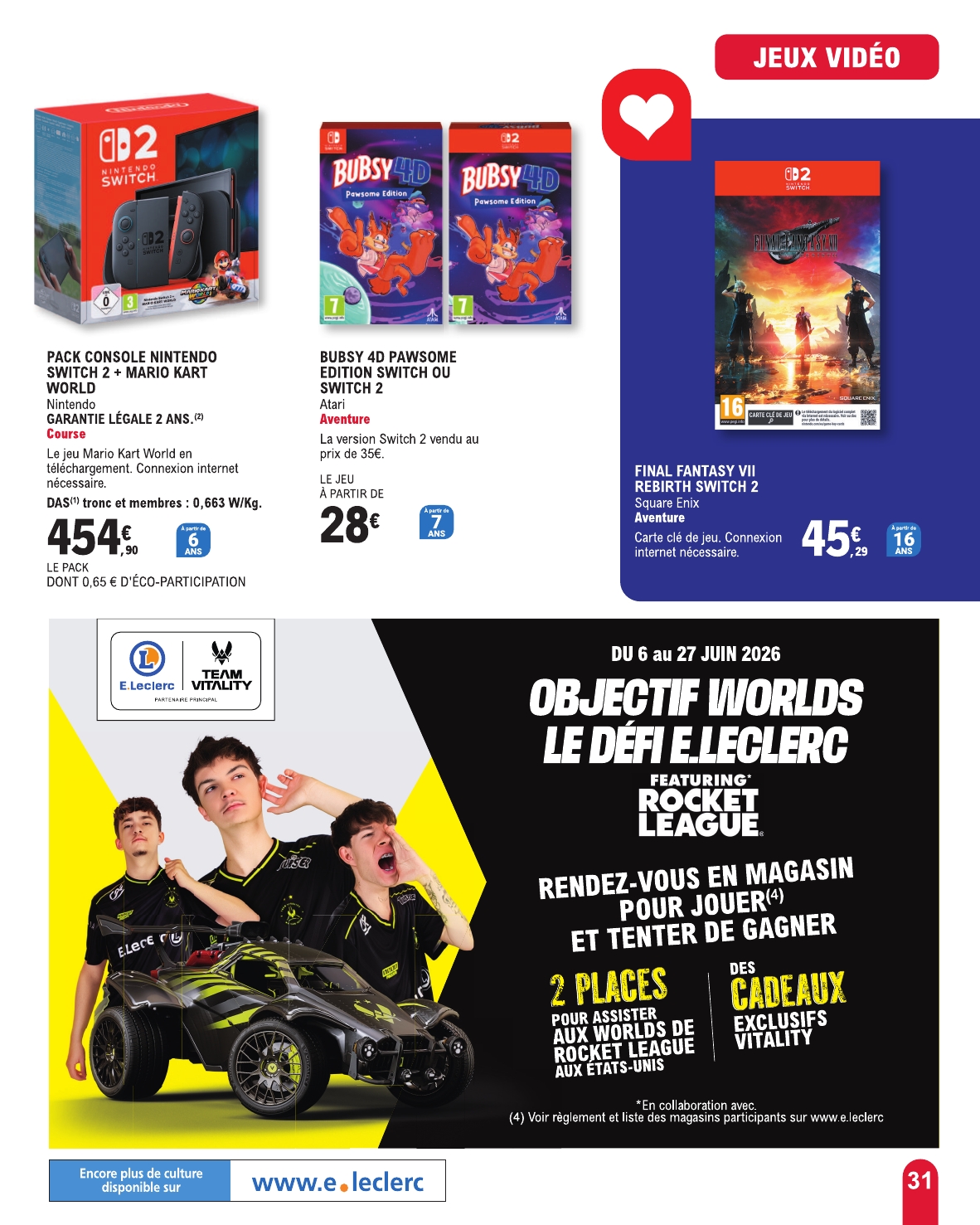 e-leclerc - Flyer E.Leclerc - Culturissimo pour la semaine prochaine du du mardi 09/06/2026 au du samedi 27/06/2026 - page: 31