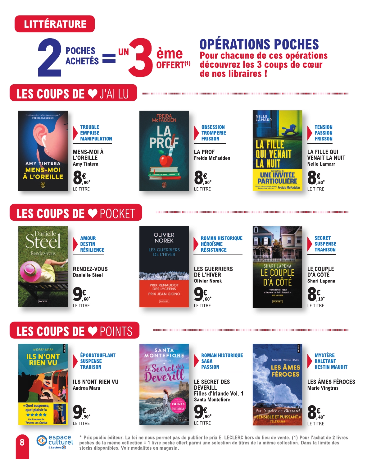 e-leclerc - Flyer E.Leclerc - Culturissimo pour la semaine prochaine du du mardi 09/06/2026 au du samedi 27/06/2026 - page: 8
