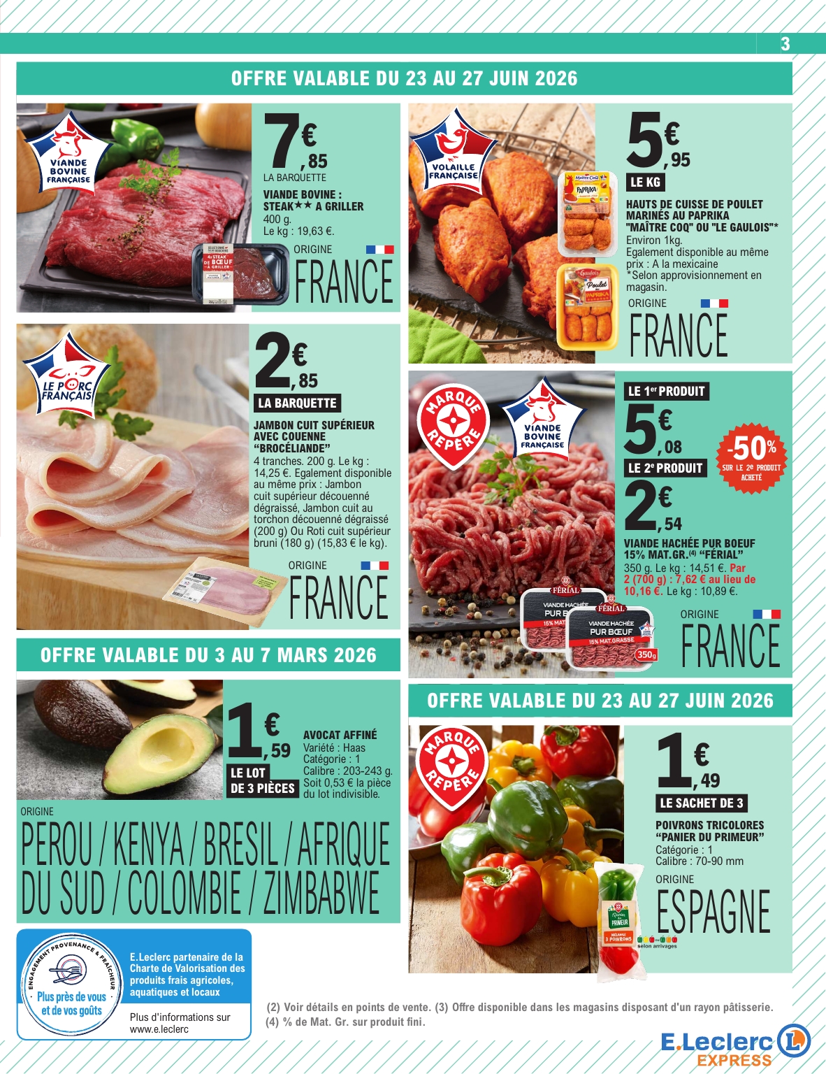 e-leclerc - Flyer E.Leclerc - Express pour la semaine prochaine du du mardi 23/06/2026 au du samedi 04/07/2026 - page: 3