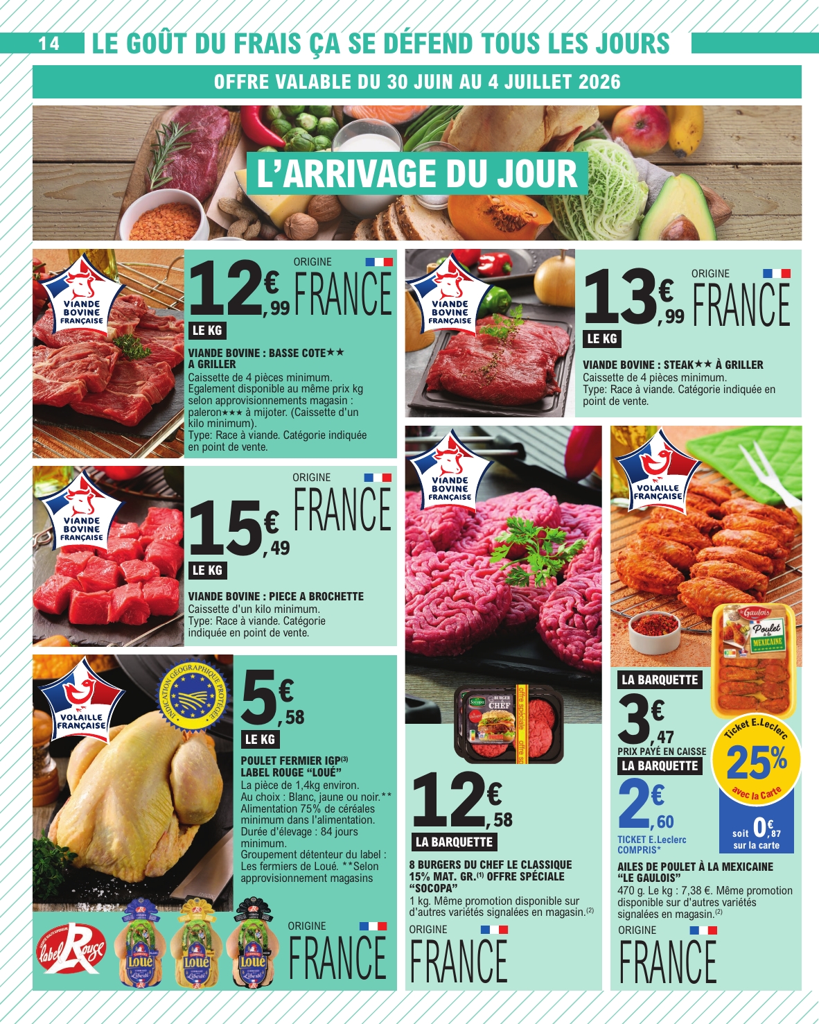 e-leclerc - Flyer E.Leclerc pour la semaine prochaine du du mardi 30/06/2026 au du samedi 11/07/2026 - page: 14