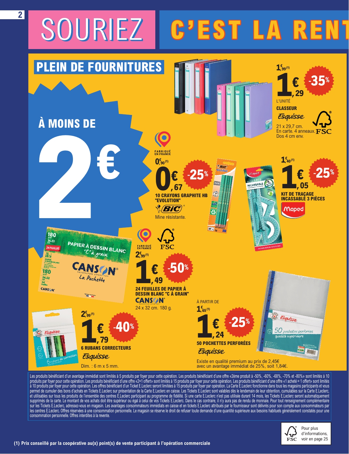 e-leclerc - Flyer E.Leclerc - Rentrée des Classes pour la semaine prochaine du du mardi 28/07/2026 au du samedi 29/08/2026 - page: 2