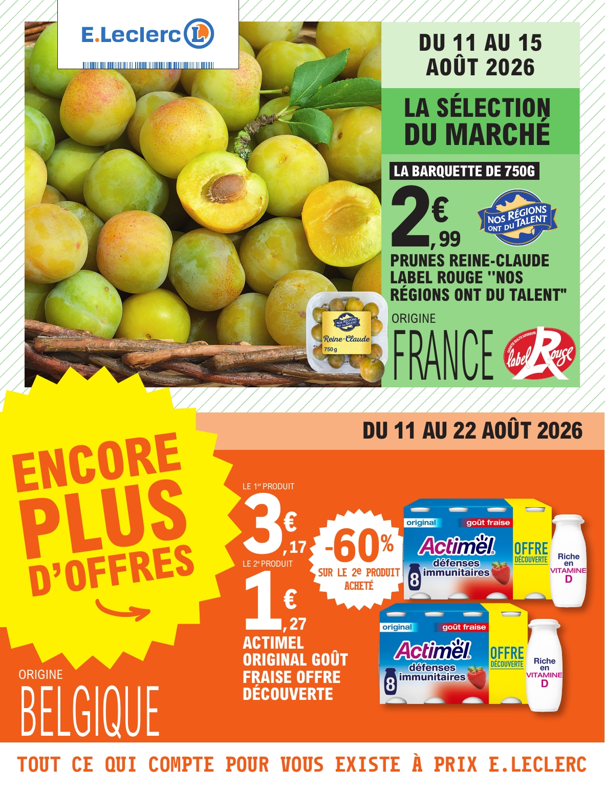 e-leclerc - Flyer E.Leclerc pour la semaine prochaine du du mardi 11/08/2026 au du samedi 22/08/2026