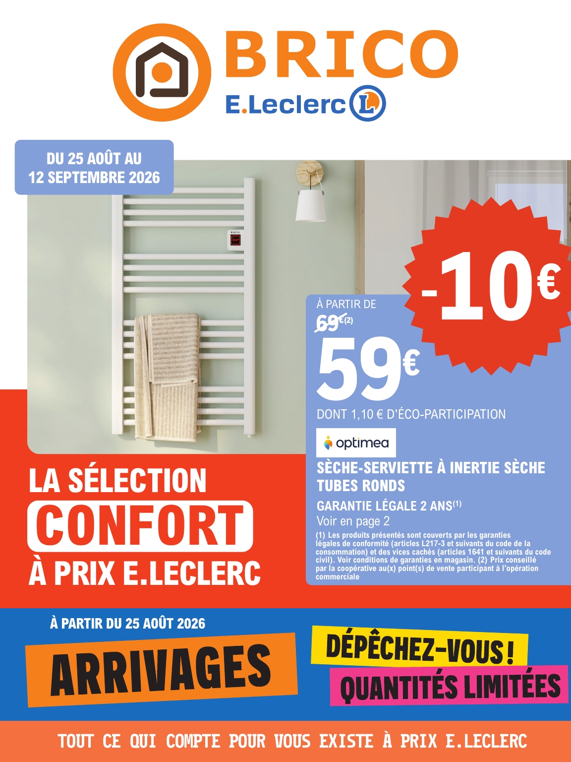 e-leclerc - Flyer E.Leclerc - Arrivages bricolage pour la semaine prochaine du du mardi 25/08/2026 au du samedi 12/09/2026
