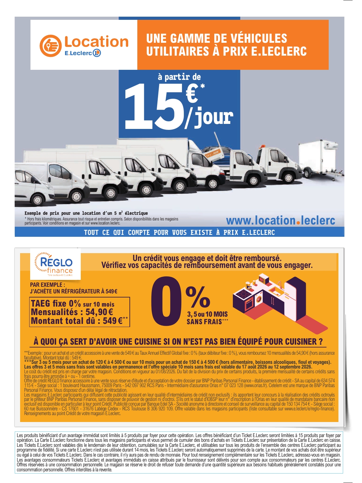 e-leclerc - Flyer E.Leclerc - Gros électroménager pour la semaine prochaine du du mardi 25/08/2026 au du samedi 05/09/2026 - page: 2