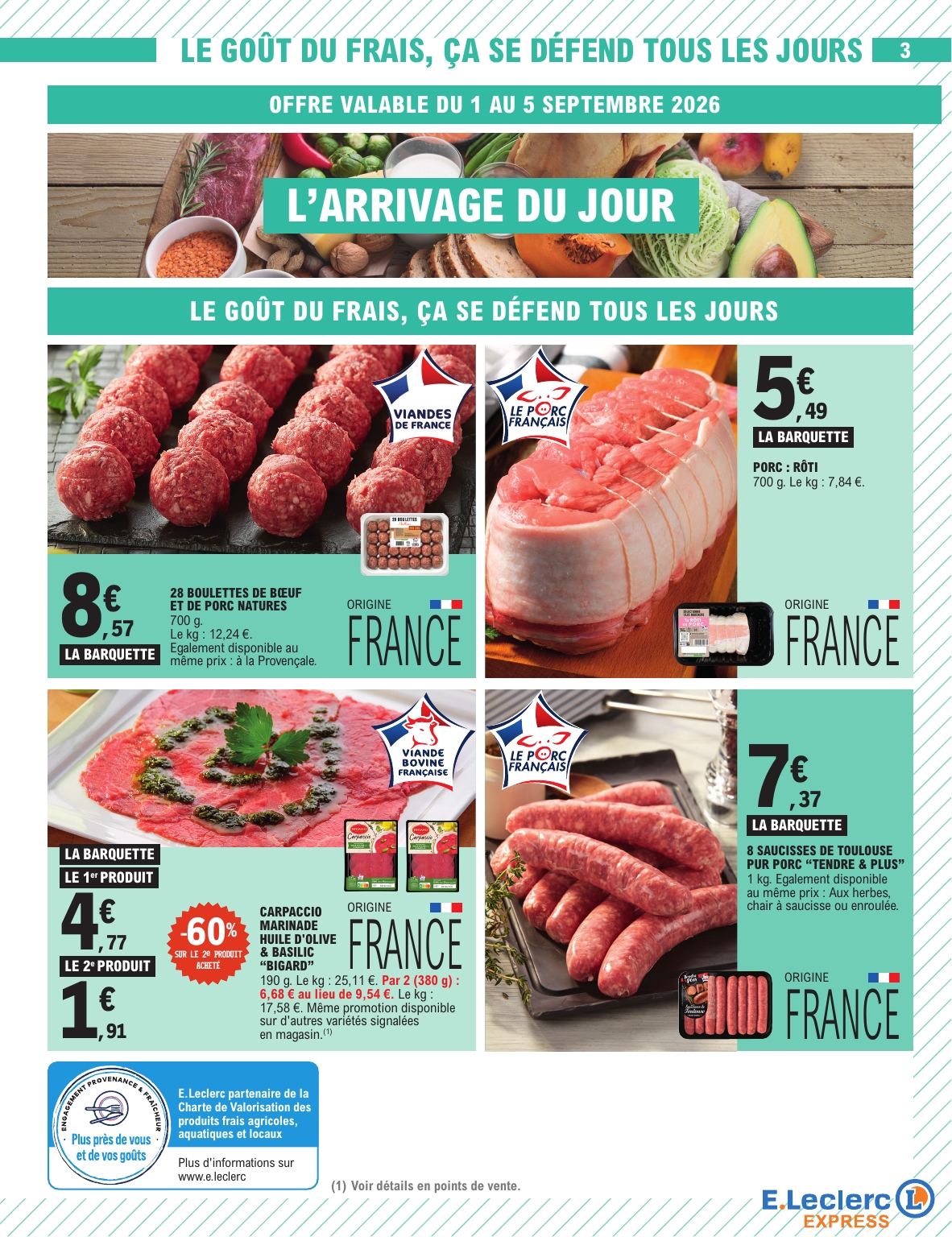 e-leclerc - Flyer E.Leclerc - Express pour la semaine prochaine du du mardi 01/09/2026 au du samedi 12/09/2026 - page: 3