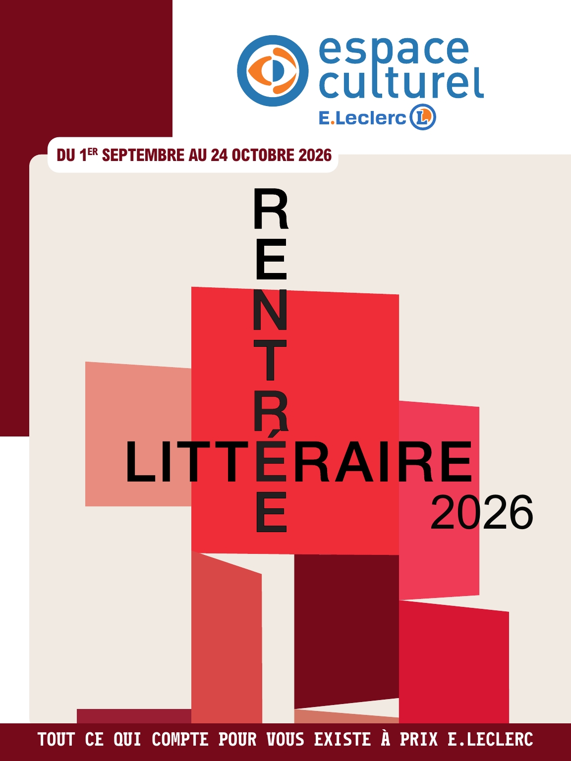 e-leclerc - Flyer E.Leclerc - La rentrée littéraire pour la semaine prochaine du du mardi 01/09/2026 au du samedi 24/10/2026