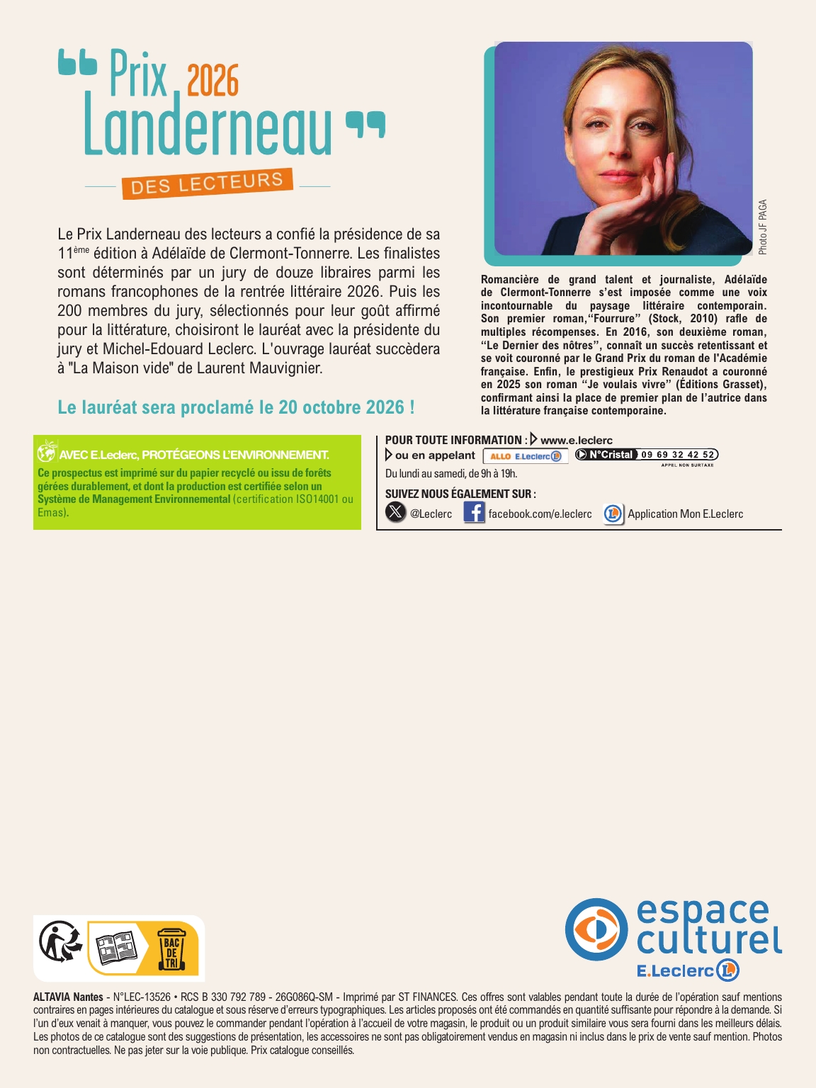 e-leclerc - Flyer E.Leclerc - La rentrée littéraire pour la semaine prochaine du du mardi 01/09/2026 au du samedi 24/10/2026 - page: 20