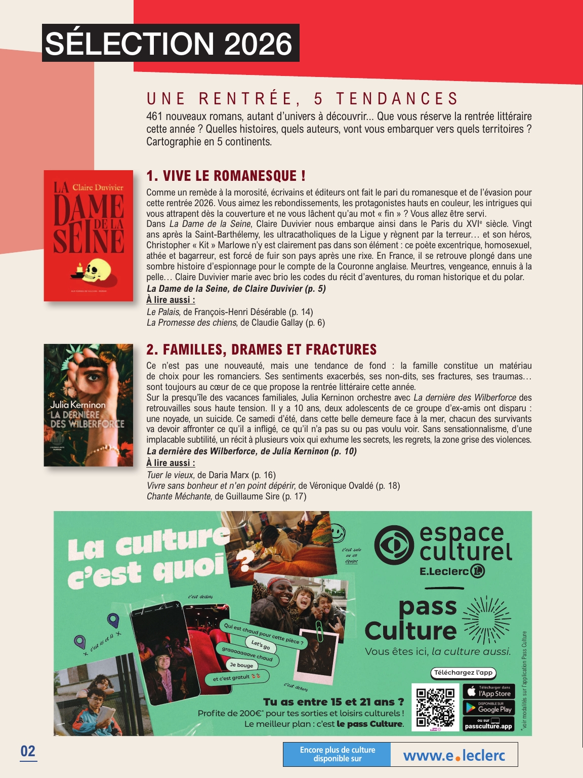 e-leclerc - Flyer E.Leclerc - La rentrée littéraire pour la semaine prochaine du du mardi 01/09/2026 au du samedi 24/10/2026 - page: 2