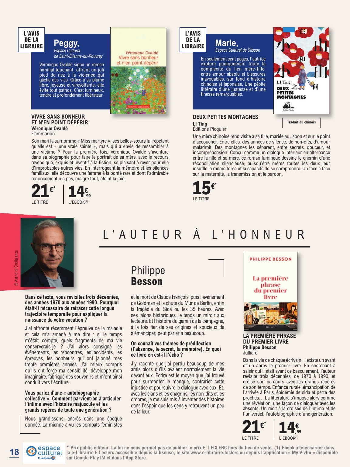 e-leclerc - Flyer E.Leclerc - La rentrée littéraire pour la semaine prochaine du du mardi 01/09/2026 au du samedi 24/10/2026 - page: 18