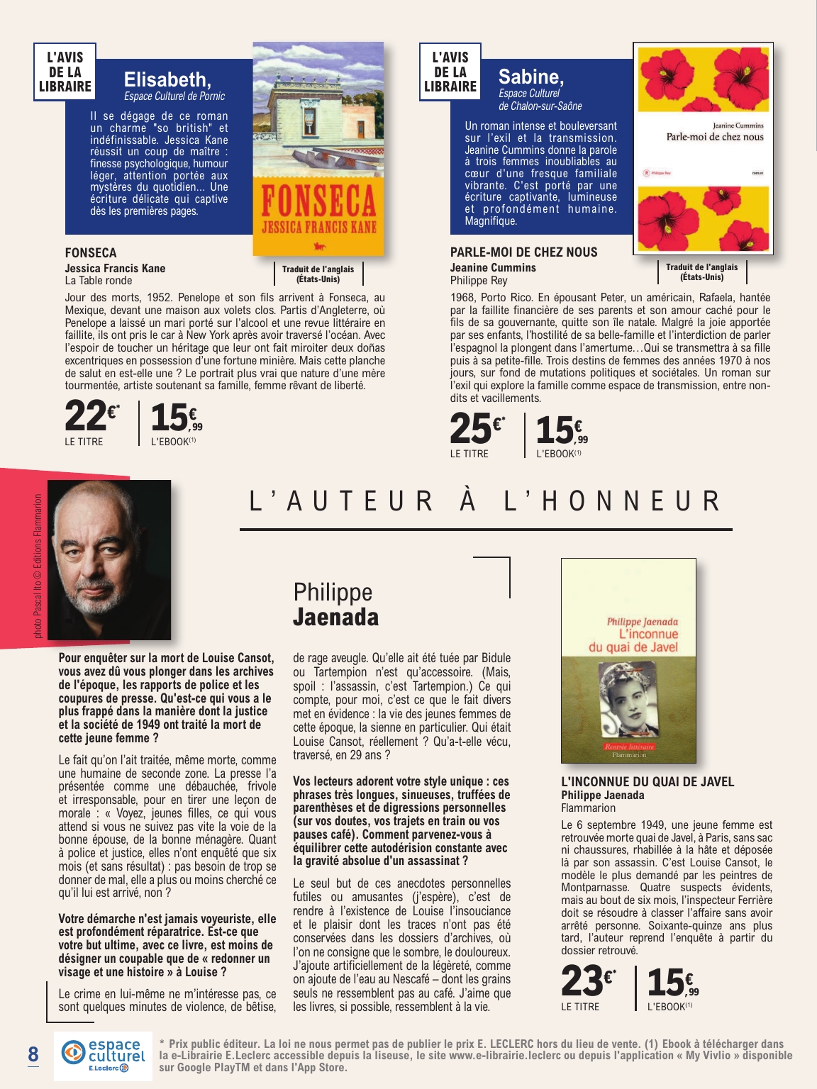 e-leclerc - Flyer E.Leclerc - La rentrée littéraire pour la semaine prochaine du du mardi 01/09/2026 au du samedi 24/10/2026 - page: 8