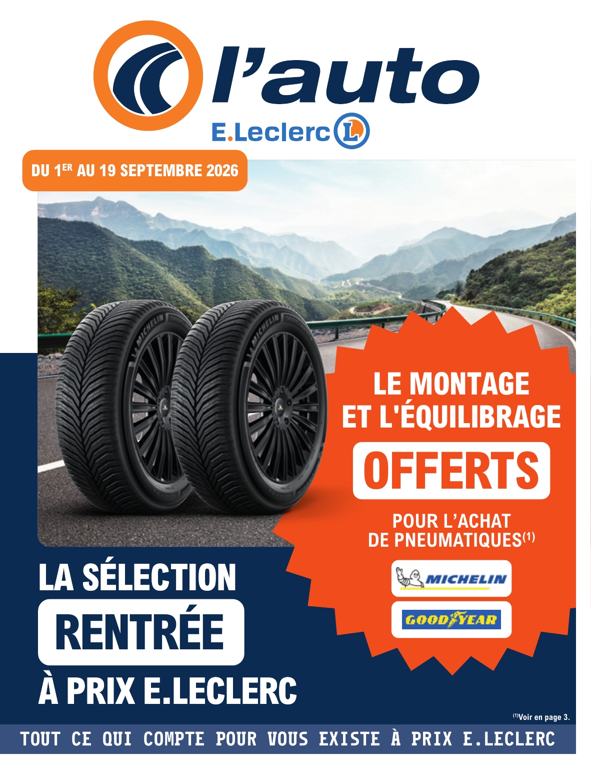 e-leclerc - Flyer E.Leclerc - L'Auto pour la semaine prochaine du du mardi 01/09/2026 au du samedi 19/09/2026