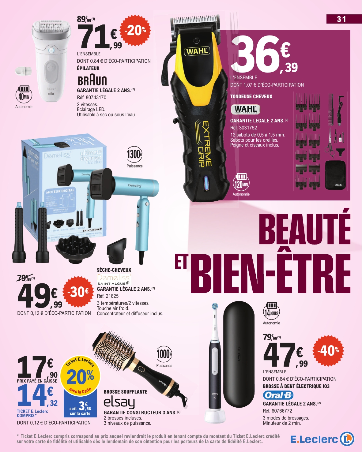e-leclerc - Flyer E.Leclerc - Beauté d'automne pour la semaine prochaine du du mardi 01/09/2026 au du samedi 12/09/2026 - page: 31