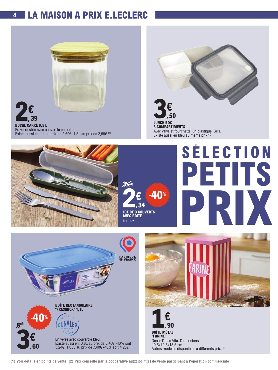 e-leclerc - Flyer E.Leclerc - Petits prix pour la semaine prochaine du du mardi 08/09/2026 au du samedi 19/09/2026 - page: 4