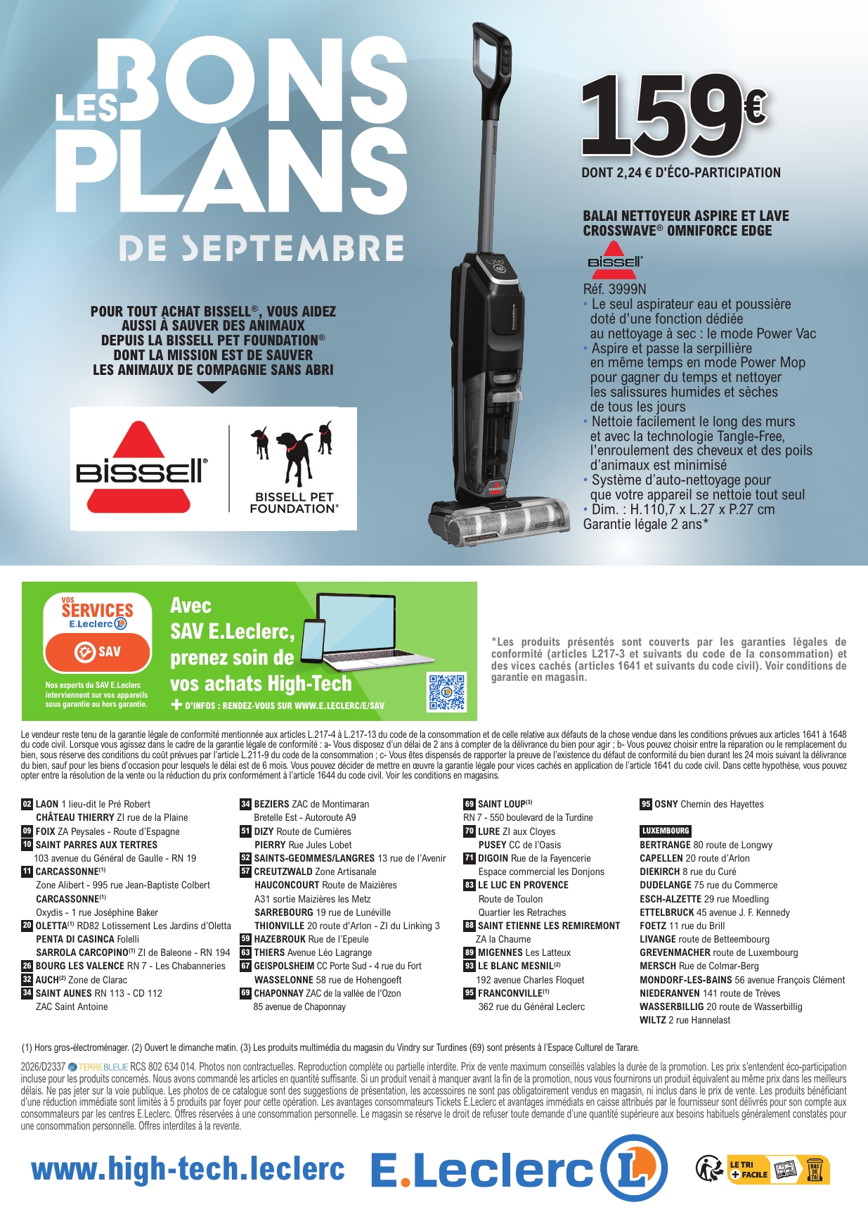e-leclerc - Current E.Leclerc - Bons plans de septembre leaflet valid from du mardi 08/09/2026 to du samedi 19/09/2026 - page: 8