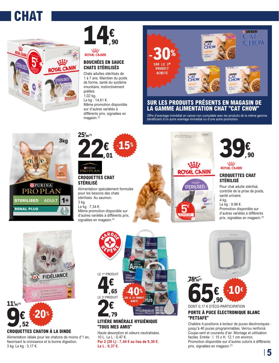 e-leclerc - Flyer E.Leclerc - Les promos animalerie pour la semaine prochaine du du mardi 15/09/2026 au du samedi 26/09/2026 - page: 5