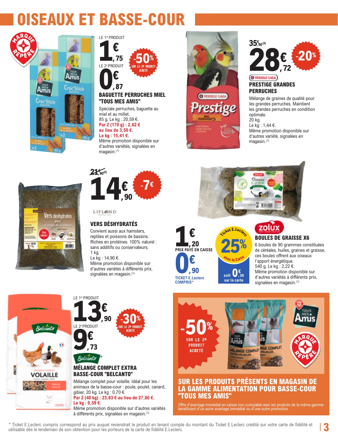 e-leclerc - Flyer E.Leclerc - Les promos animalerie pour la semaine prochaine du du mardi 15/09/2026 au du samedi 26/09/2026 - page: 3
