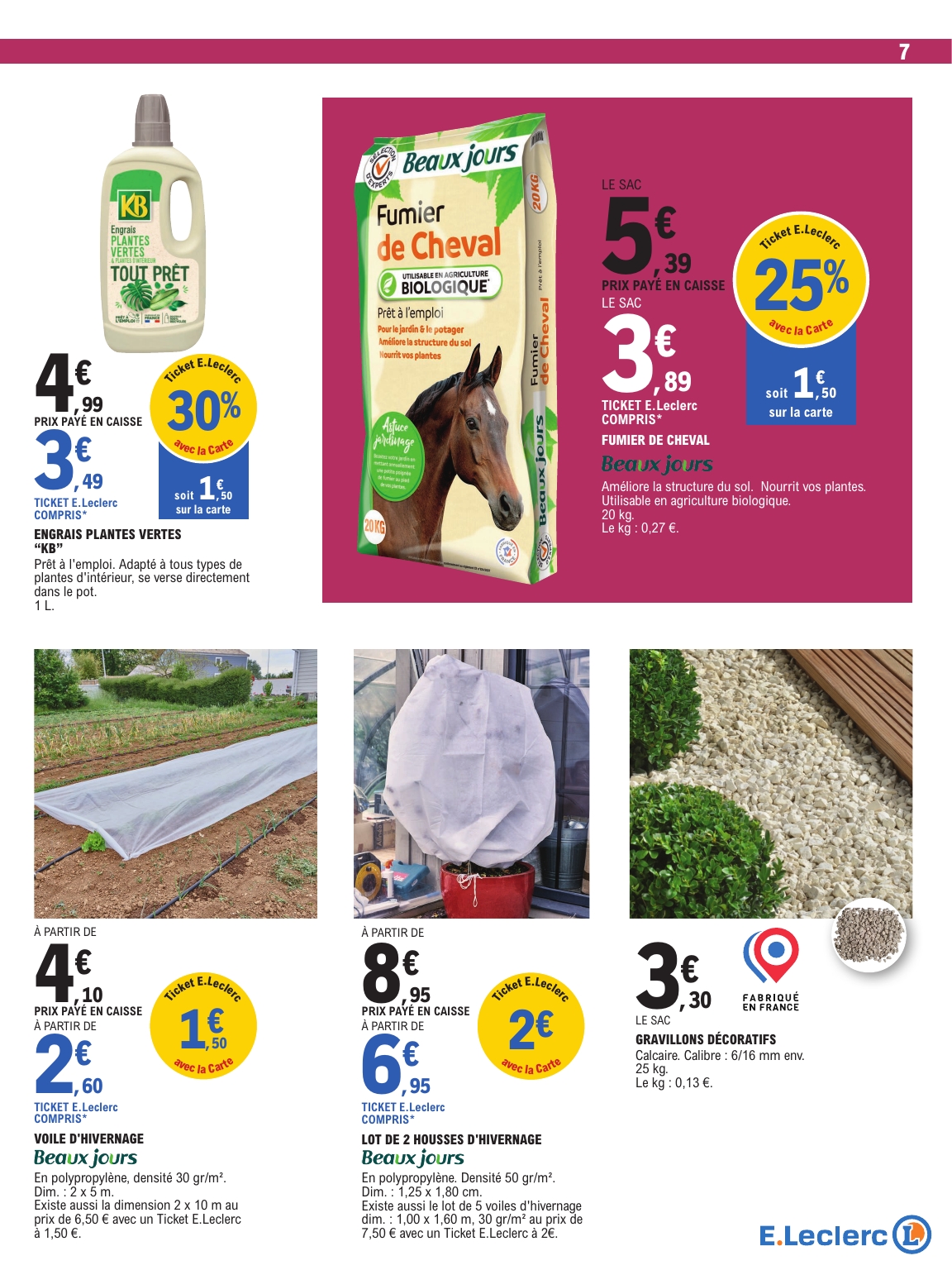 e-leclerc - Flyer E.Leclerc - Jardin, brico, chauffage pour la semaine prochaine du du mardi 22/09/2026 au du samedi 03/10/2026 - page: 7