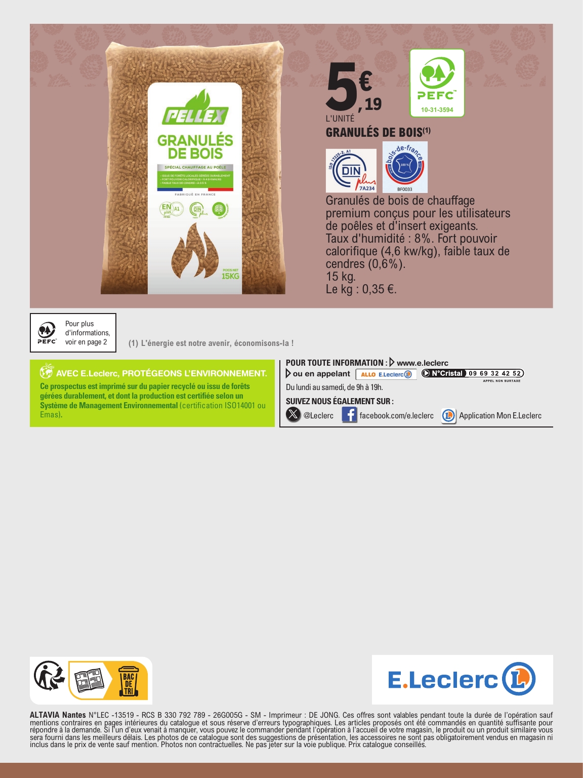 e-leclerc - Flyer E.Leclerc - Jardin, brico, chauffage pour la semaine prochaine du du mardi 22/09/2026 au du samedi 03/10/2026 - page: 20