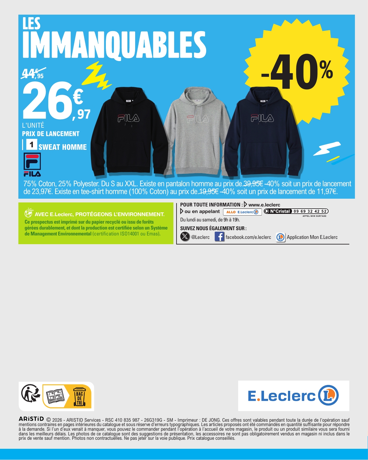 e-leclerc - Flyer E.Leclerc pour la semaine prochaine du du mardi 22/09/2026 au du samedi 03/10/2026 - page: 40