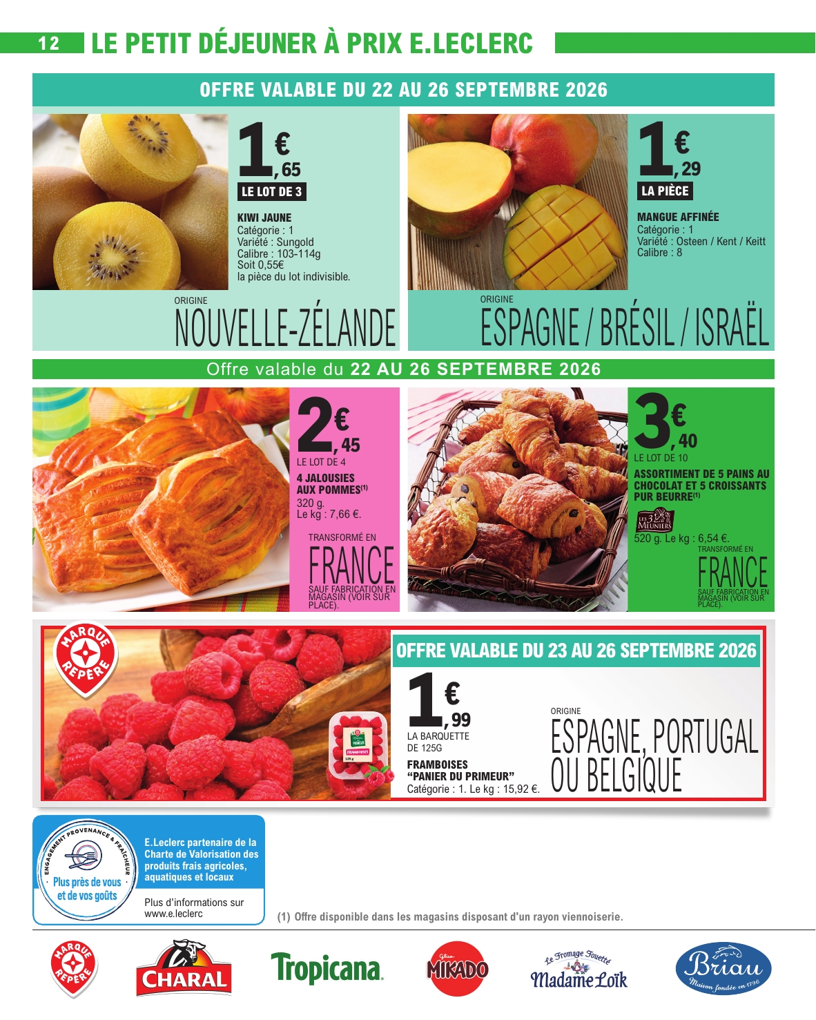 e-leclerc - Flyer E.Leclerc pour la semaine prochaine du du mardi 22/09/2026 au du samedi 03/10/2026 - page: 12