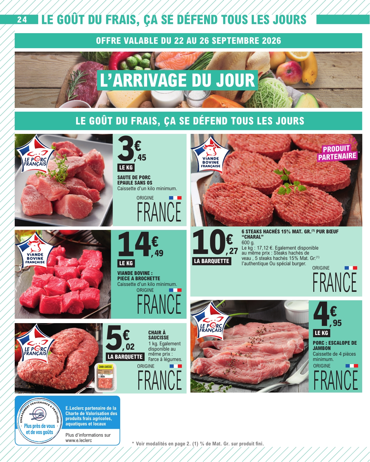 e-leclerc - Flyer E.Leclerc pour la semaine prochaine du du mardi 22/09/2026 au du samedi 03/10/2026 - page: 24
