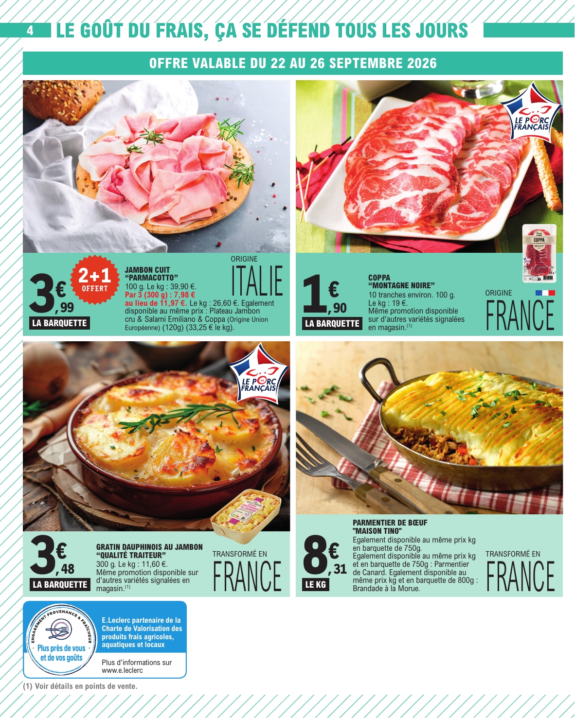 e-leclerc - Current E.Leclerc - Express leaflet valid from du mardi 22/09/2026 to du samedi 03/10/2026 - page: 4
