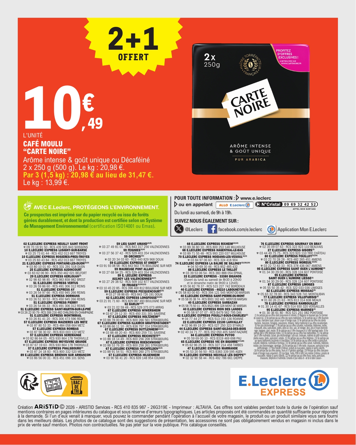 e-leclerc - Current E.Leclerc - Express leaflet valid from du mardi 22/09/2026 to du samedi 03/10/2026 - page: 16