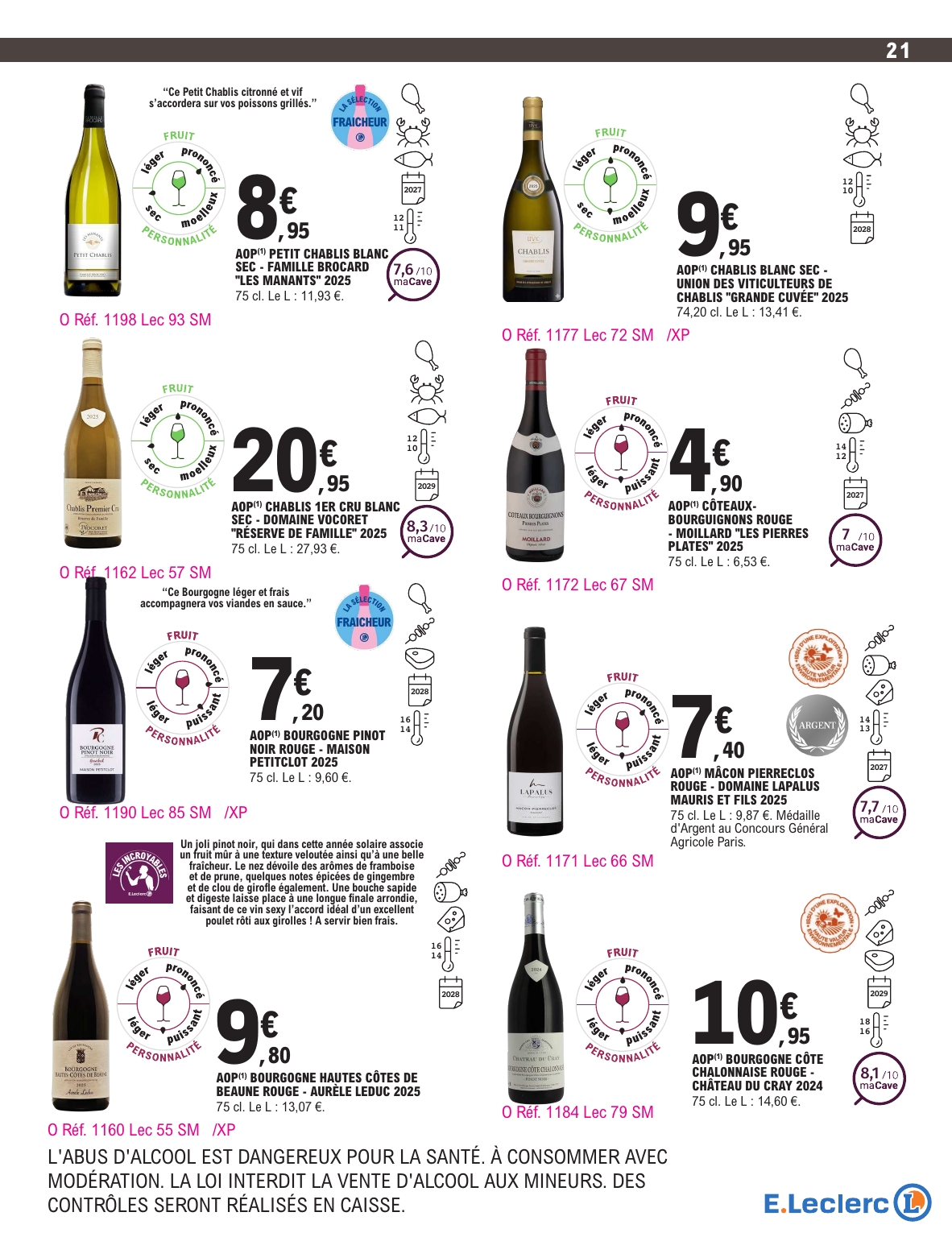 e-leclerc - Current E.Leclerc - Foire aux vins d'automne leaflet valid from du mardi 29/09/2026 to du samedi 10/10/2026 - page: 21