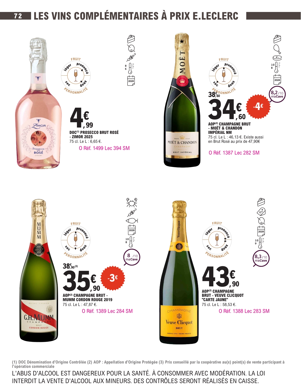 e-leclerc - Current E.Leclerc - Foire aux vins d'automne leaflet valid from du mardi 29/09/2026 to du samedi 10/10/2026 - page: 72