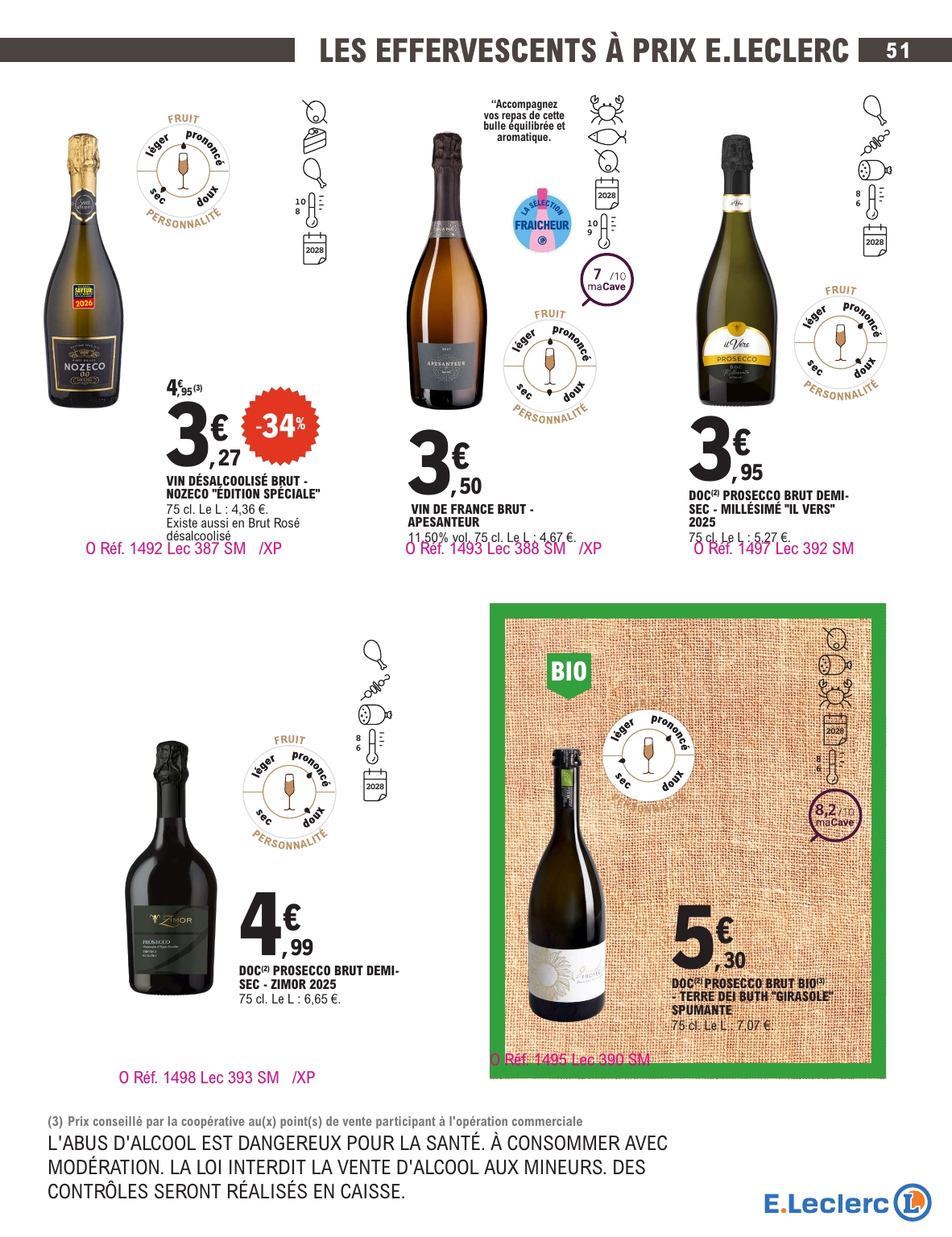 e-leclerc - Current E.Leclerc - Foire aux vins d'automne leaflet valid from du mardi 29/09/2026 to du samedi 10/10/2026 - page: 51