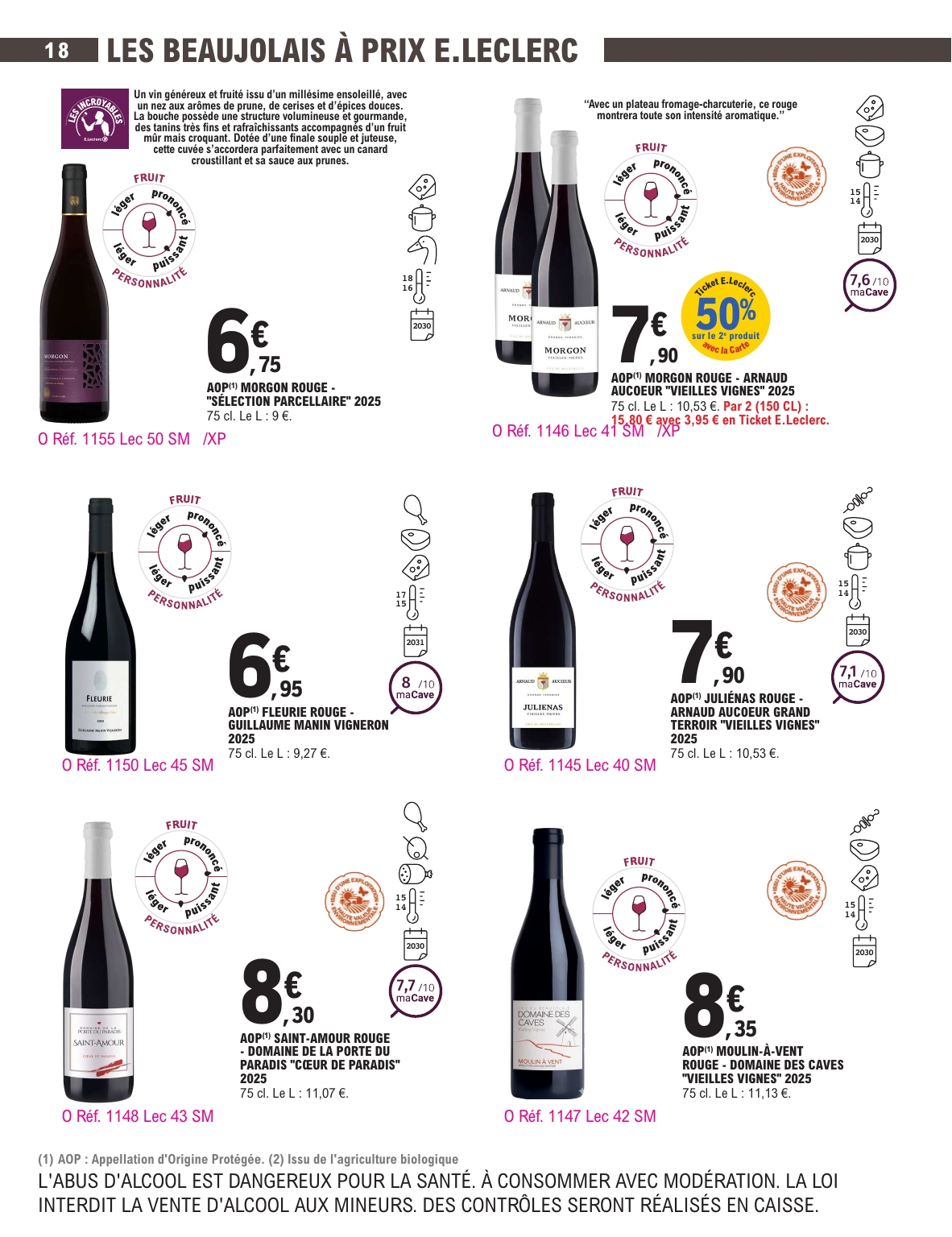 e-leclerc - Current E.Leclerc - Foire aux vins d'automne leaflet valid from du mardi 29/09/2026 to du samedi 10/10/2026 - page: 18