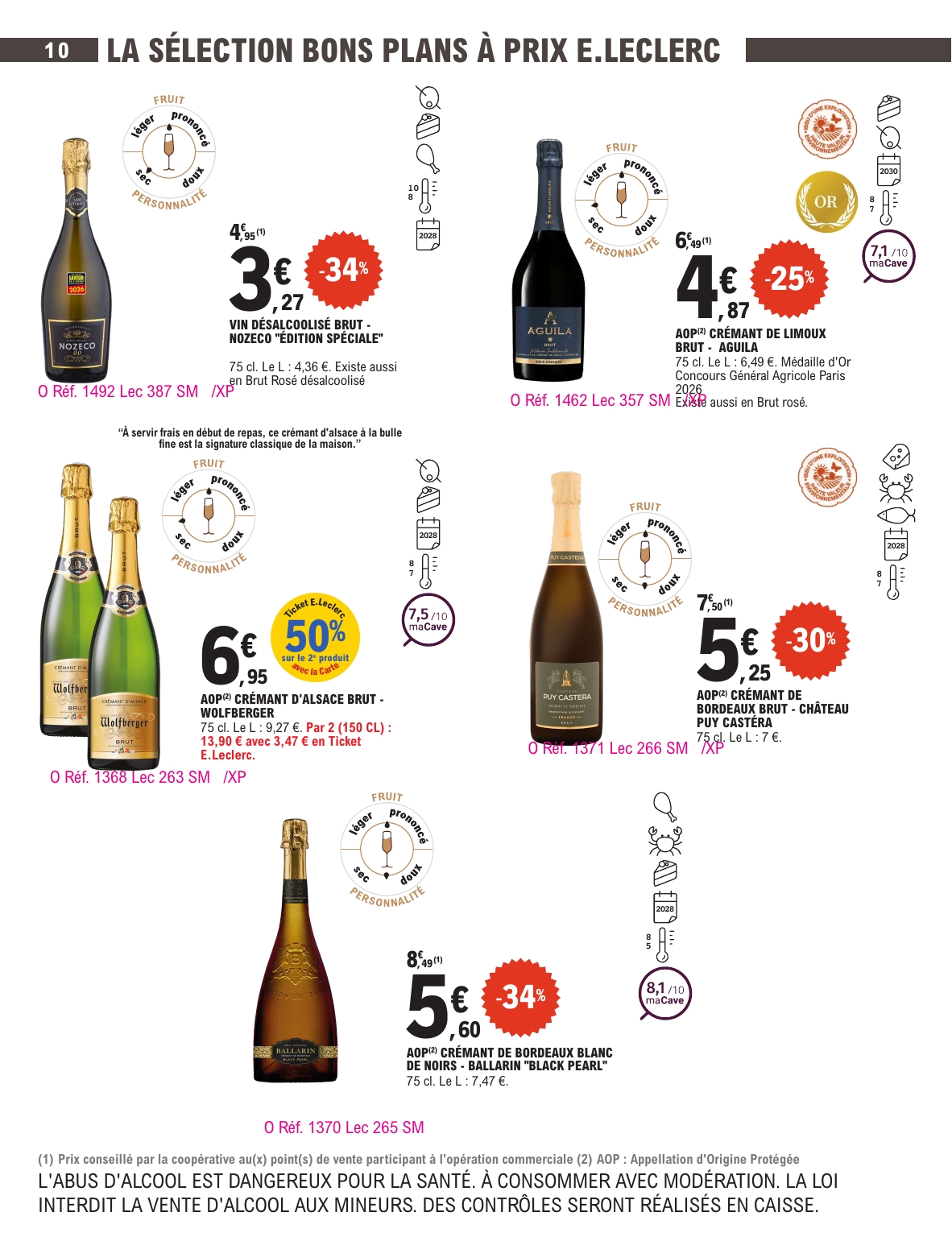 e-leclerc - Current E.Leclerc - Foire aux vins d'automne leaflet valid from du mardi 29/09/2026 to du samedi 10/10/2026 - page: 10