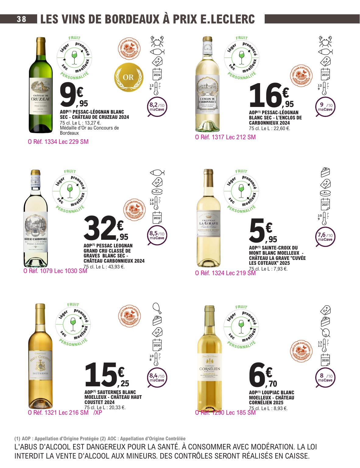 e-leclerc - Current E.Leclerc - Foire aux vins d'automne leaflet valid from du mardi 29/09/2026 to du samedi 10/10/2026 - page: 38