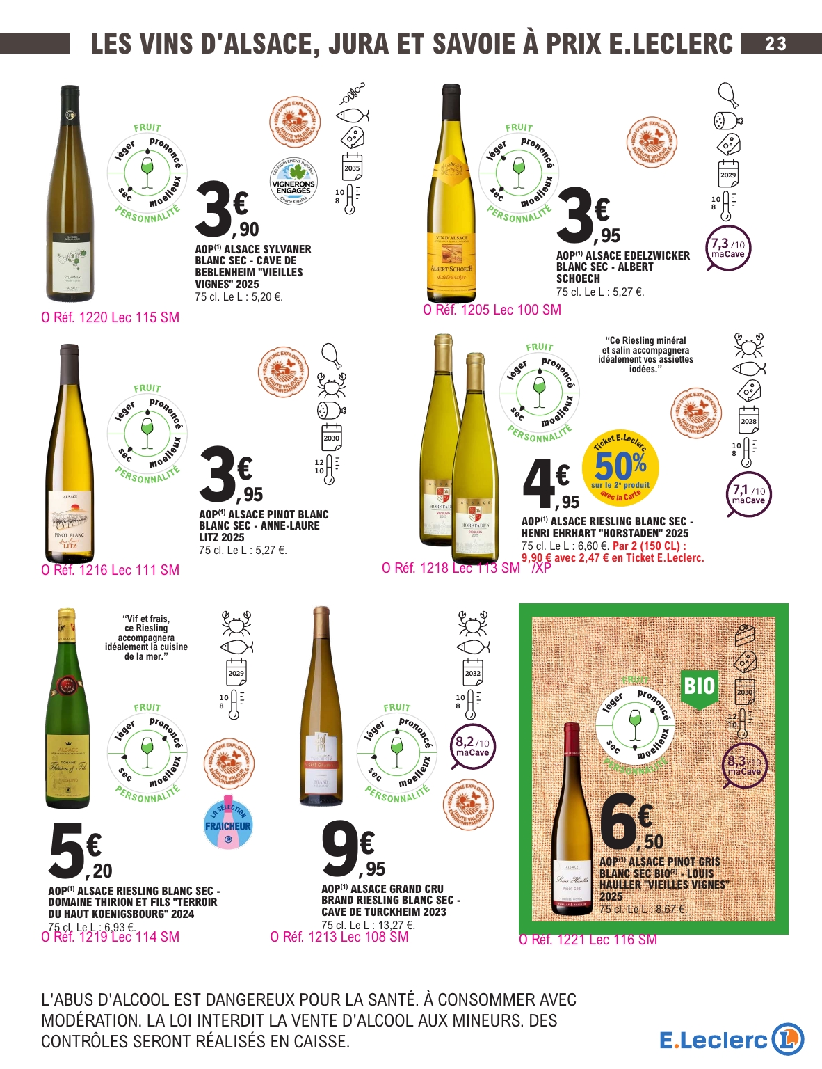 e-leclerc - Current E.Leclerc - Foire aux vins d'automne leaflet valid from du mardi 29/09/2026 to du samedi 10/10/2026 - page: 23