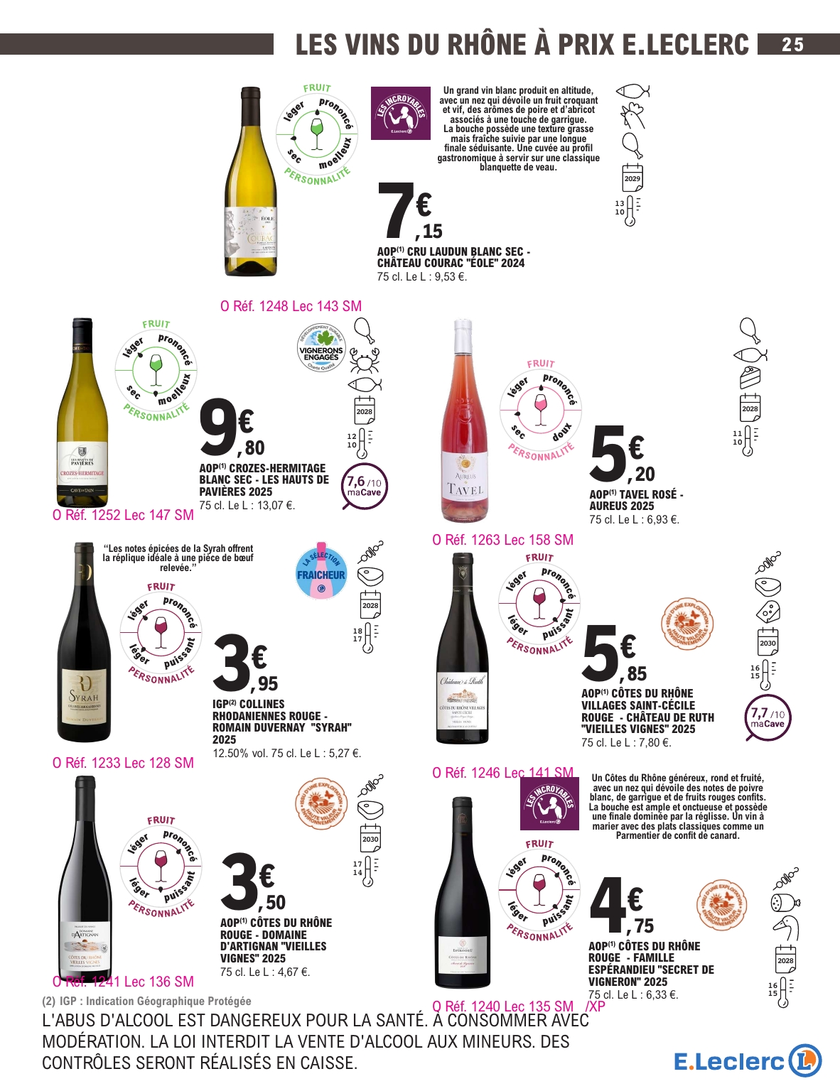 e-leclerc - Current E.Leclerc - Foire aux vins d'automne leaflet valid from du mardi 29/09/2026 to du samedi 10/10/2026 - page: 25