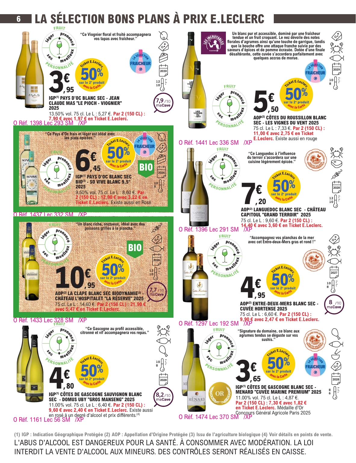 e-leclerc - Current E.Leclerc - Foire aux vins d'automne leaflet valid from du mardi 29/09/2026 to du samedi 10/10/2026 - page: 6