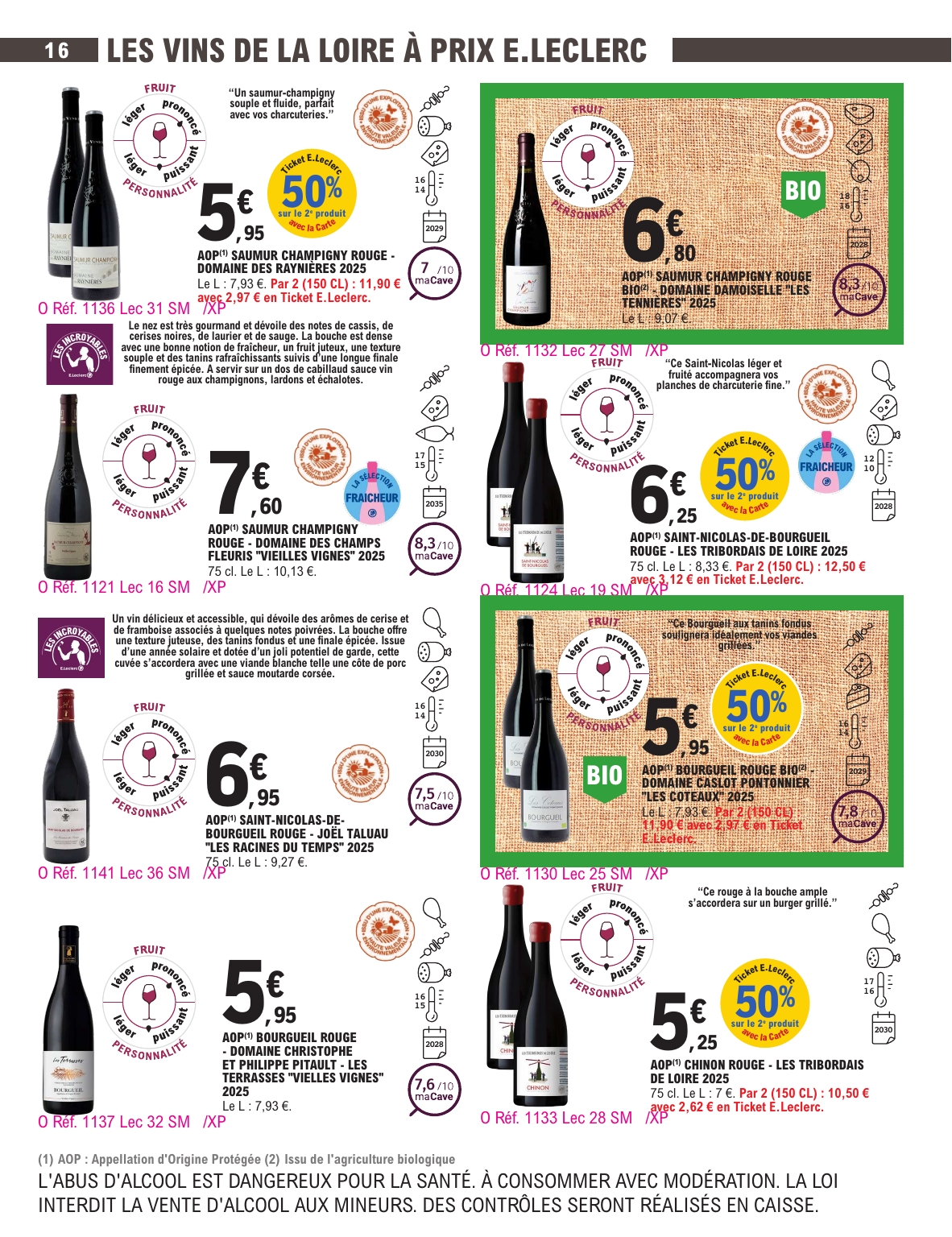 e-leclerc - Current E.Leclerc - Foire aux vins d'automne leaflet valid from du mardi 29/09/2026 to du samedi 10/10/2026 - page: 16