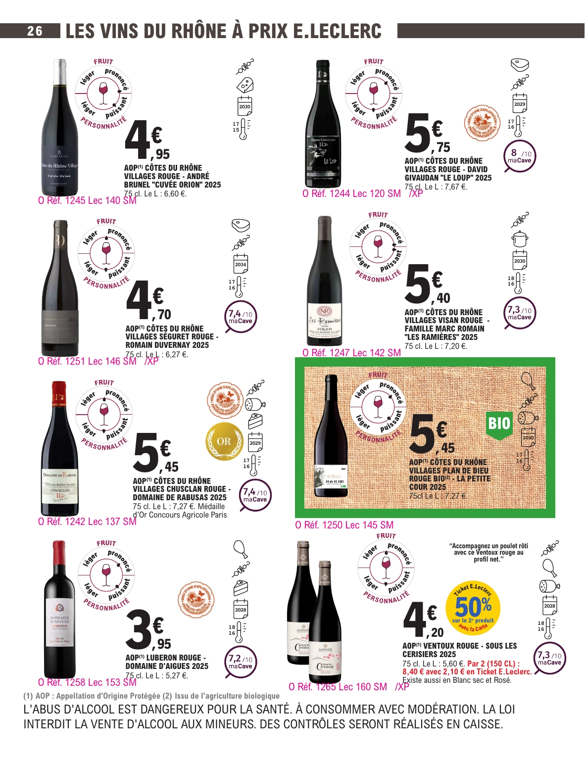 e-leclerc - Current E.Leclerc - Foire aux vins d'automne leaflet valid from du mardi 29/09/2026 to du samedi 10/10/2026 - page: 26