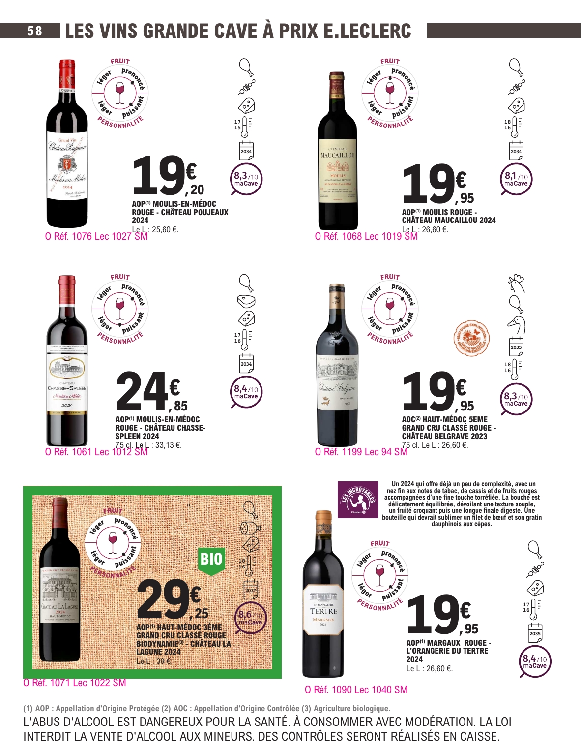 e-leclerc - Current E.Leclerc - Foire aux vins d'automne leaflet valid from du mardi 29/09/2026 to du samedi 10/10/2026 - page: 58