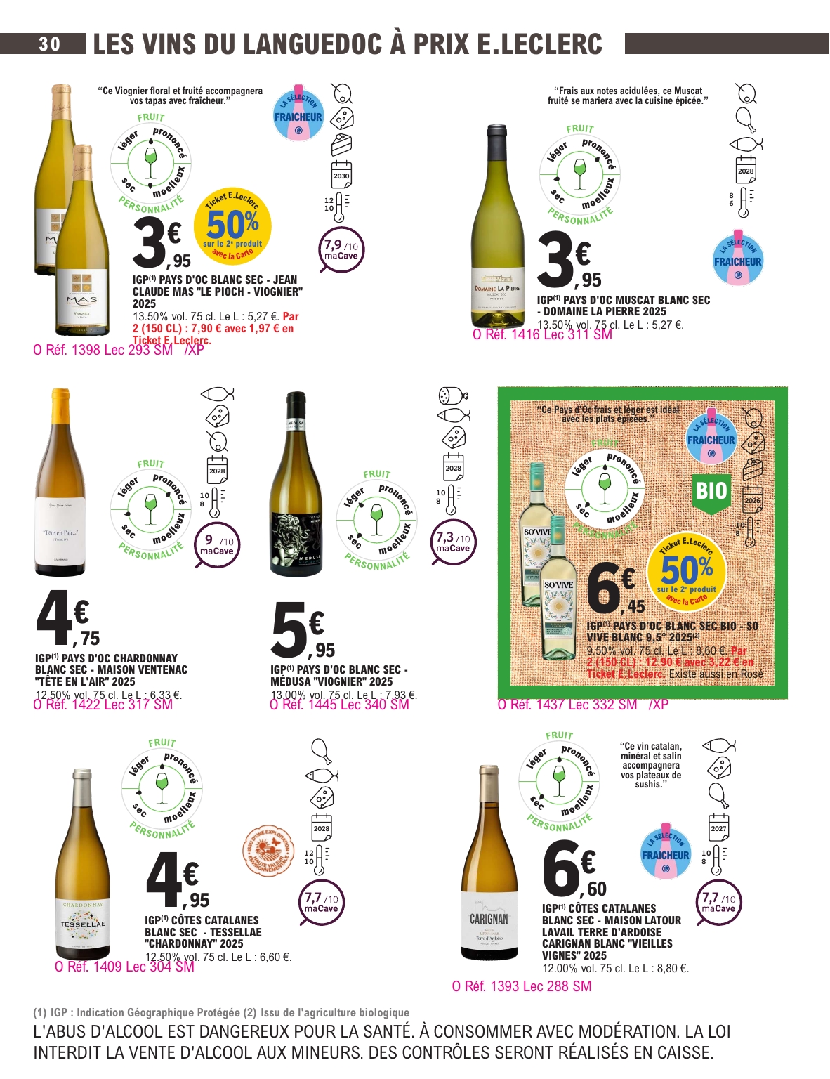 e-leclerc - Current E.Leclerc - Foire aux vins d'automne leaflet valid from du mardi 29/09/2026 to du samedi 10/10/2026 - page: 30