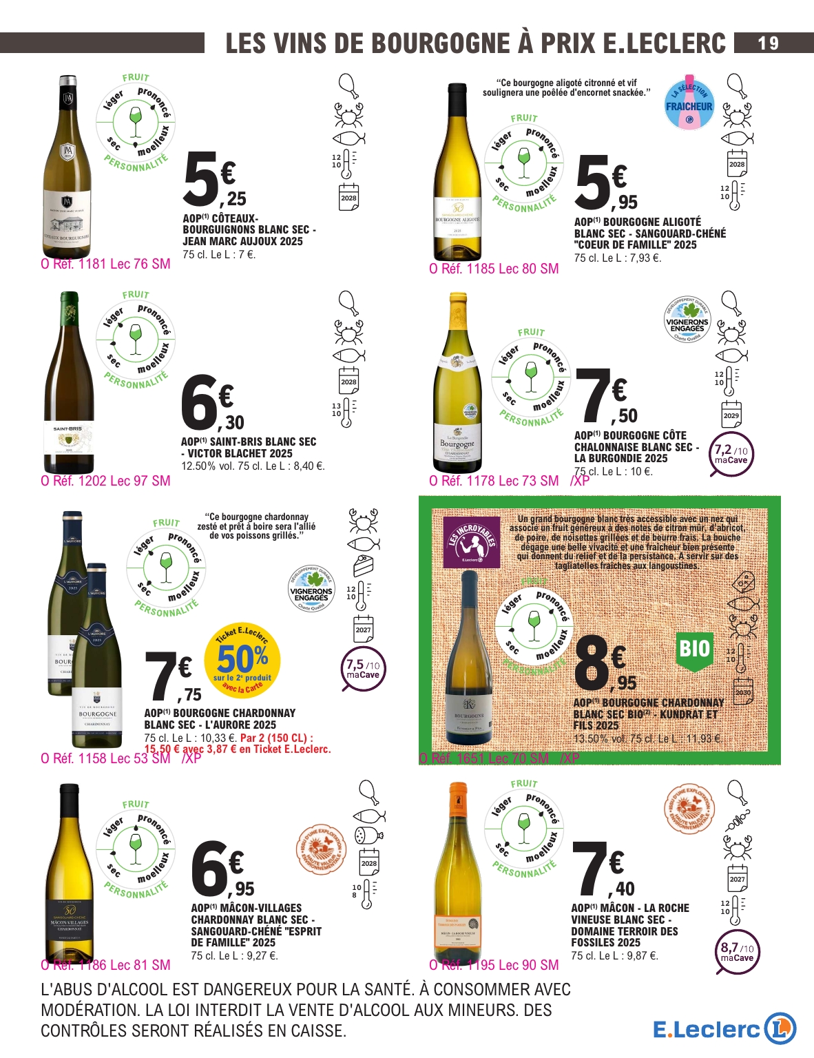 e-leclerc - Current E.Leclerc - Foire aux vins d'automne leaflet valid from du mardi 29/09/2026 to du samedi 10/10/2026 - page: 19