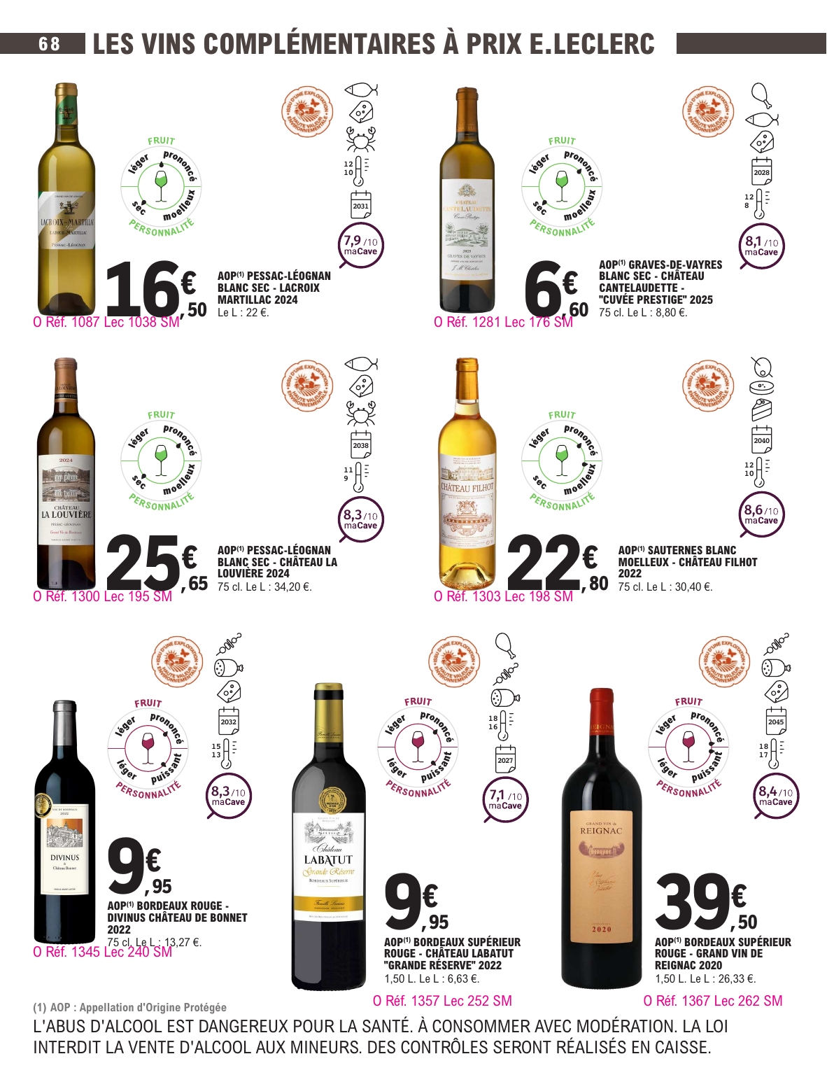 e-leclerc - Current E.Leclerc - Foire aux vins d'automne leaflet valid from du mardi 29/09/2026 to du samedi 10/10/2026 - page: 68