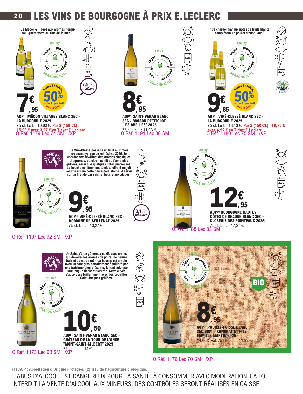 e-leclerc - Current E.Leclerc - Foire aux vins d'automne leaflet valid from du mardi 29/09/2026 to du samedi 10/10/2026 - page: 20
