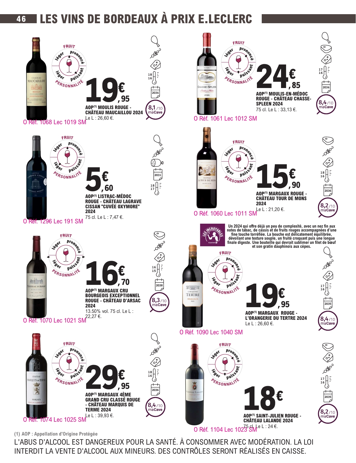 e-leclerc - Current E.Leclerc - Foire aux vins d'automne leaflet valid from du mardi 29/09/2026 to du samedi 10/10/2026 - page: 46