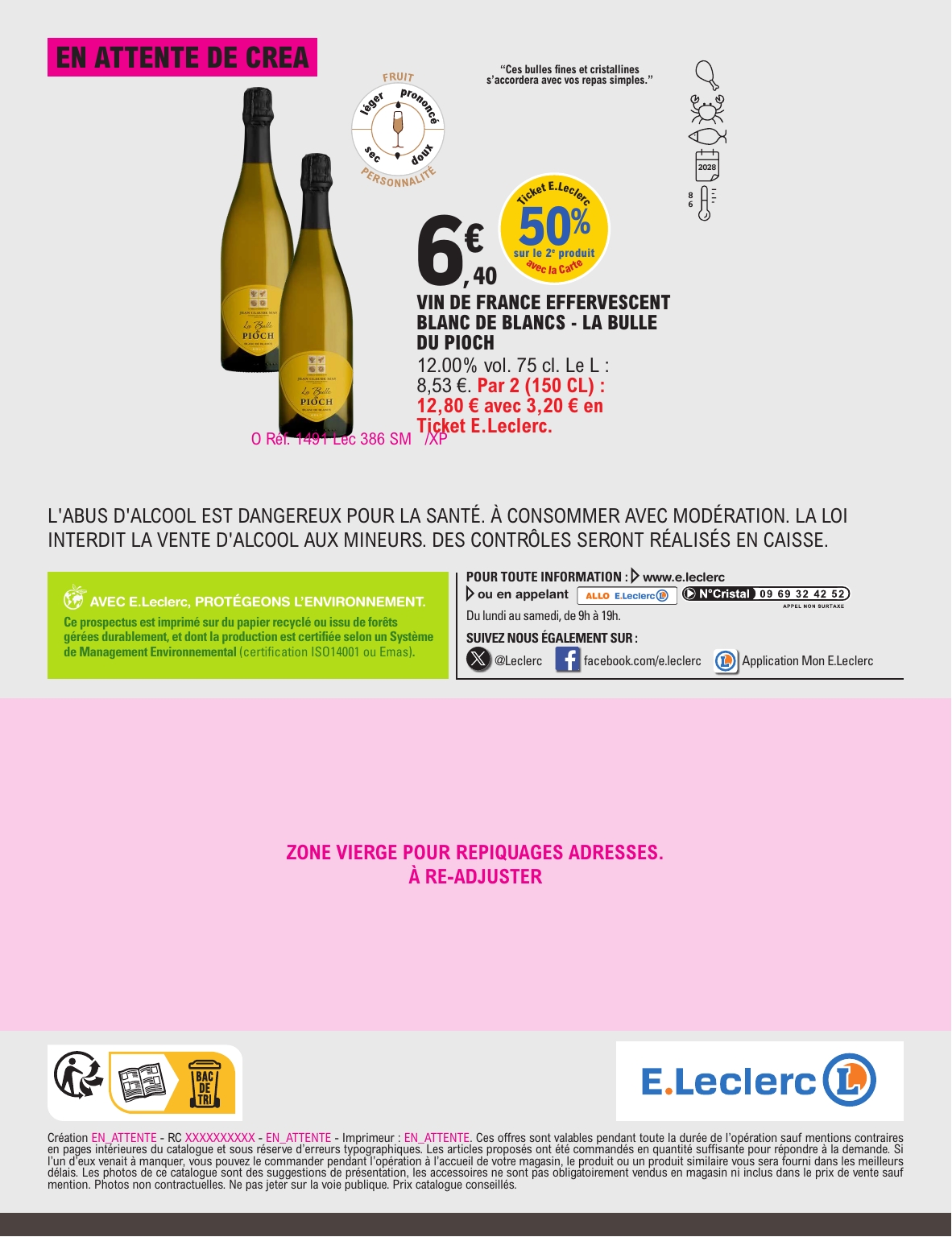 e-leclerc - Current E.Leclerc - Foire aux vins d'automne leaflet valid from du mardi 29/09/2026 to du samedi 10/10/2026 - page: 60