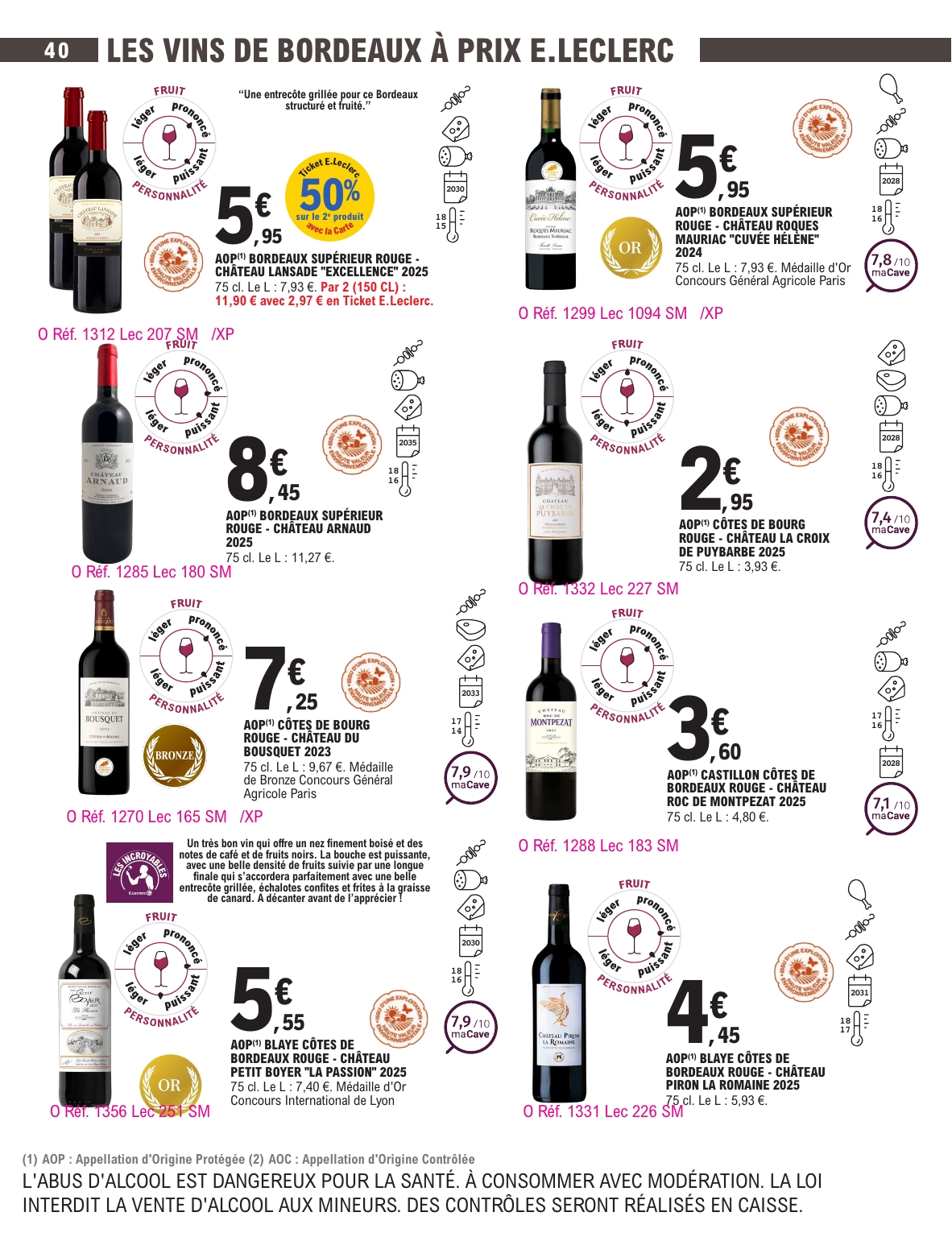 e-leclerc - Current E.Leclerc - Foire aux vins d'automne leaflet valid from du mardi 29/09/2026 to du samedi 10/10/2026 - page: 40