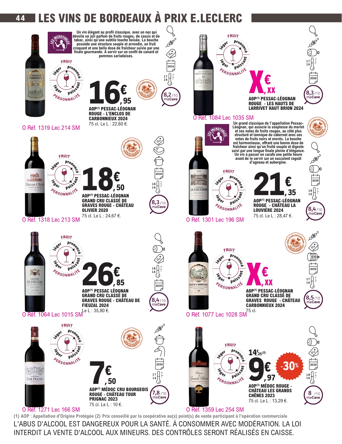 e-leclerc - Current E.Leclerc - Foire aux vins d'automne leaflet valid from du mardi 29/09/2026 to du samedi 10/10/2026 - page: 44