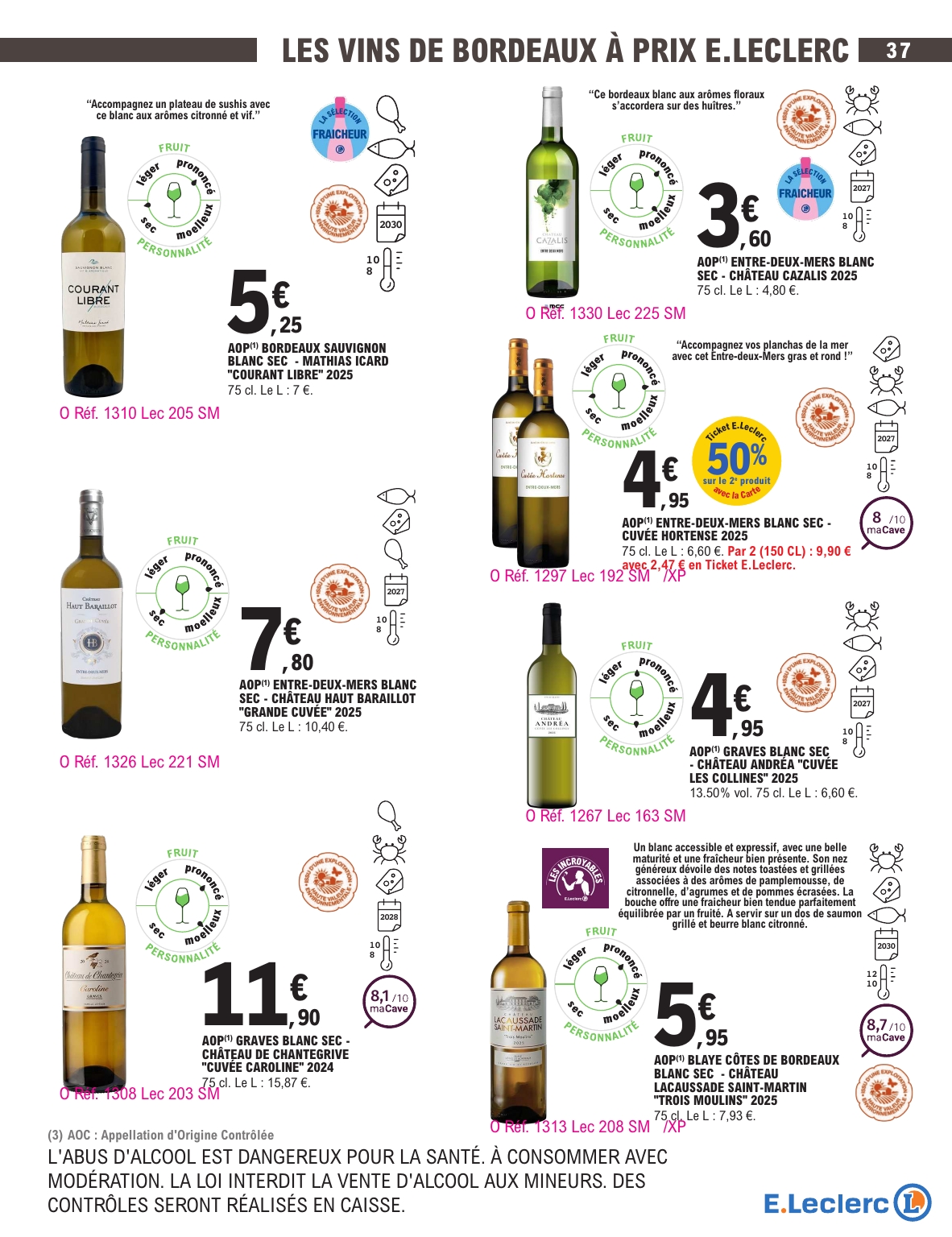 e-leclerc - Current E.Leclerc - Foire aux vins d'automne leaflet valid from du mardi 29/09/2026 to du samedi 10/10/2026 - page: 37