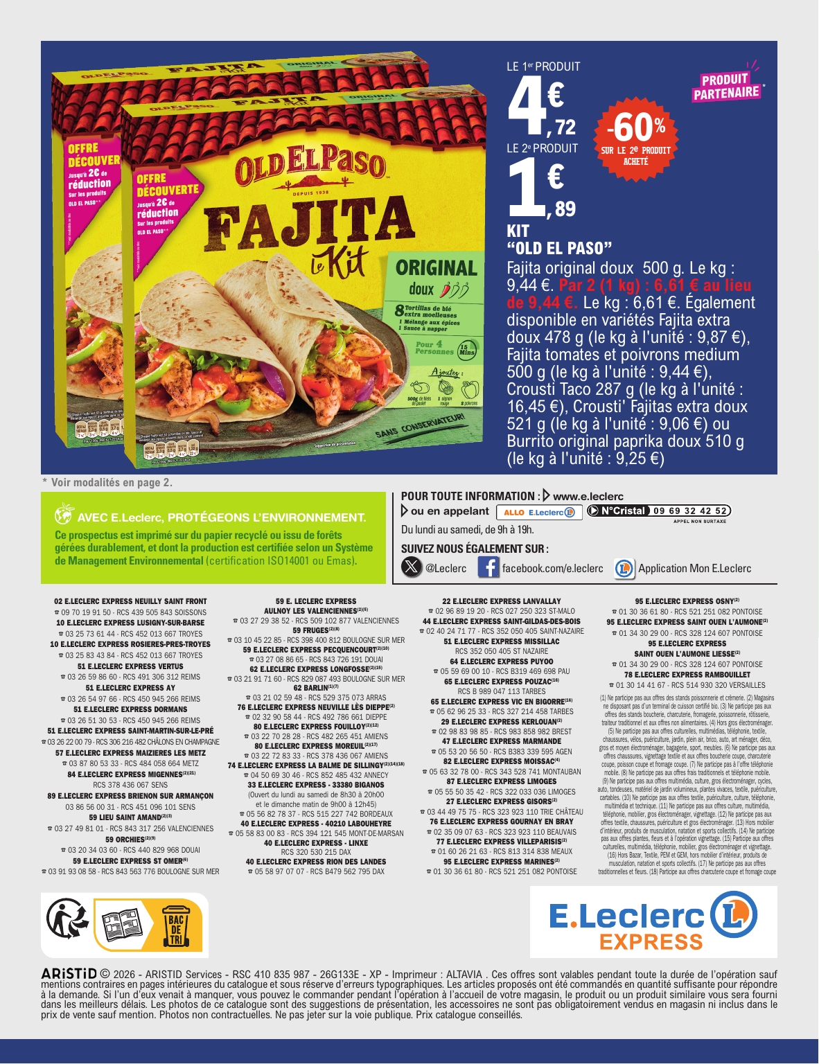 e-leclerc - Flyer E.Leclerc - Express pour la semaine prochaine du du mardi 06/10/2026 au du samedi 17/10/2026 - page: 12